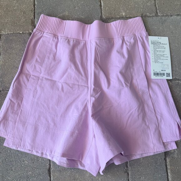 NWT Lululemon High-Rise Relaxed-Fit Shorts 4” Vitapink Size S - Picture 2 of 7
